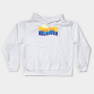 Michigan Lake Life Artwork Kids Hoodie